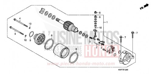 STARTING MOTOR CBF125MB de 2011